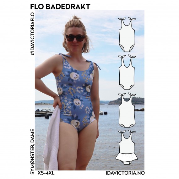 Flo badedrakt mønster| Ida Victoria | Sy din egen badedrakt