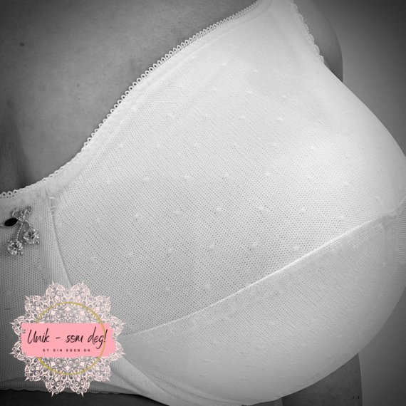 BH-sett med prikket stretch-mesh