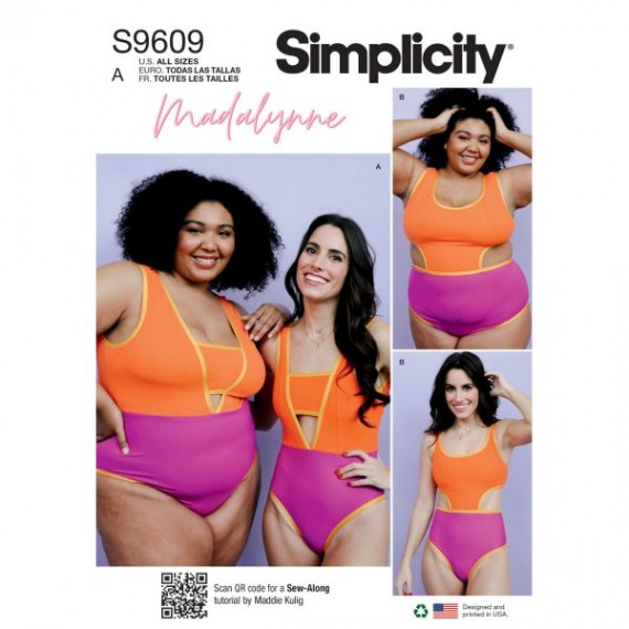 Simplicity 9609 badedrakt | Madalynne | Sy din egen badedrakt