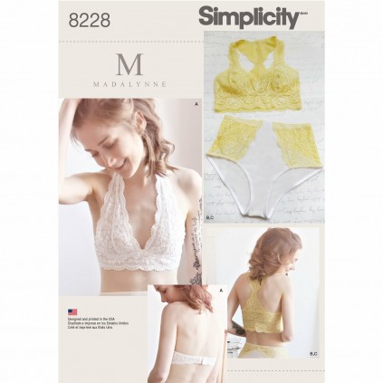 Madalynne simplisity 8228 - Bralette mønster