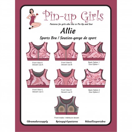 Allie Sports BH mønster - Pin-Up Girl