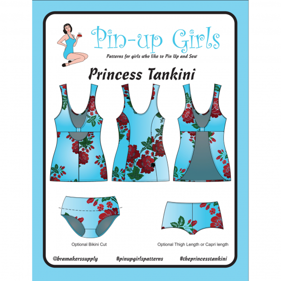Tankini badetøy sett mønster | PinUp Girl | Sy din egen badedrakt