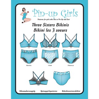 Tre Søstre Bikini mønster| PinUp Girl | Sy din egen bikini