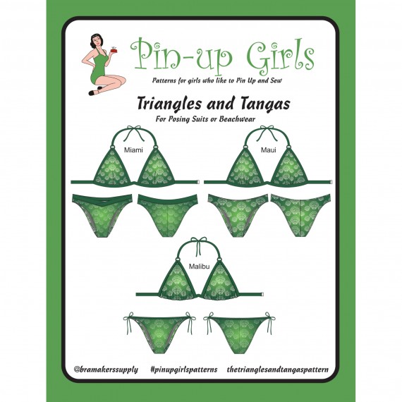 Triangles Tangas bikinimønster | PinUp Girls | Sy din egen bikini