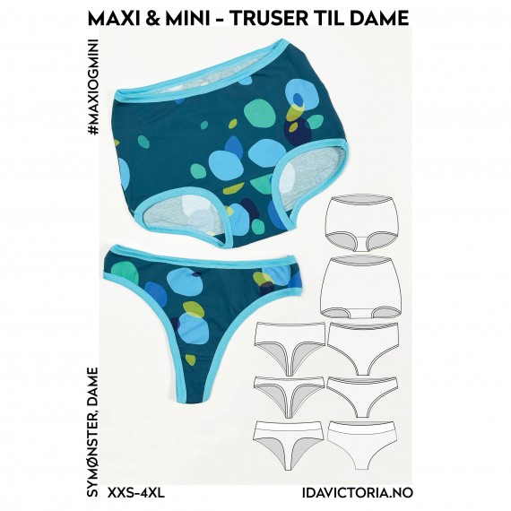 Max og mini trusemønster - Ida victoria