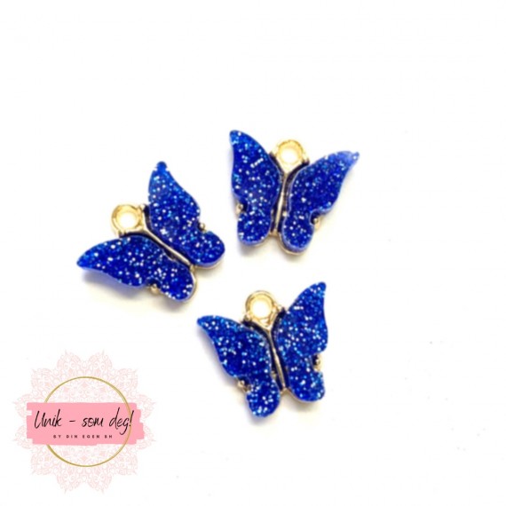 BH-pynt | sommerfugl med glitter