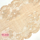 Blonde 16 cm - beige med hvite broderier