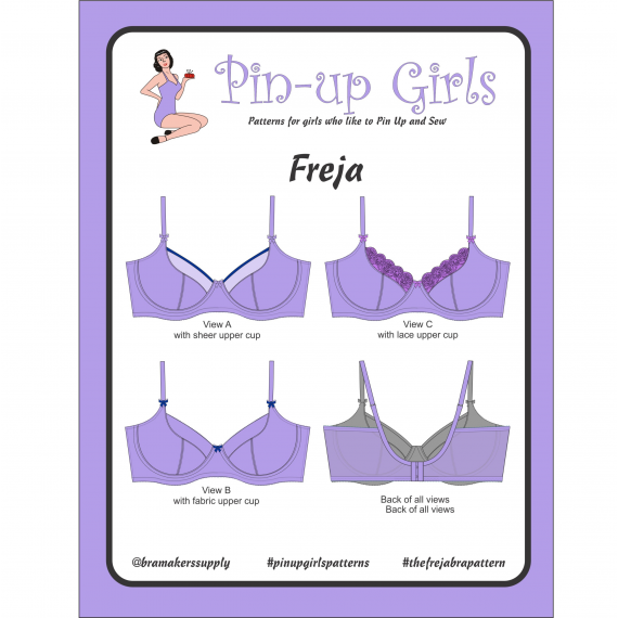 PinUp Girl - Freja Bh mønster