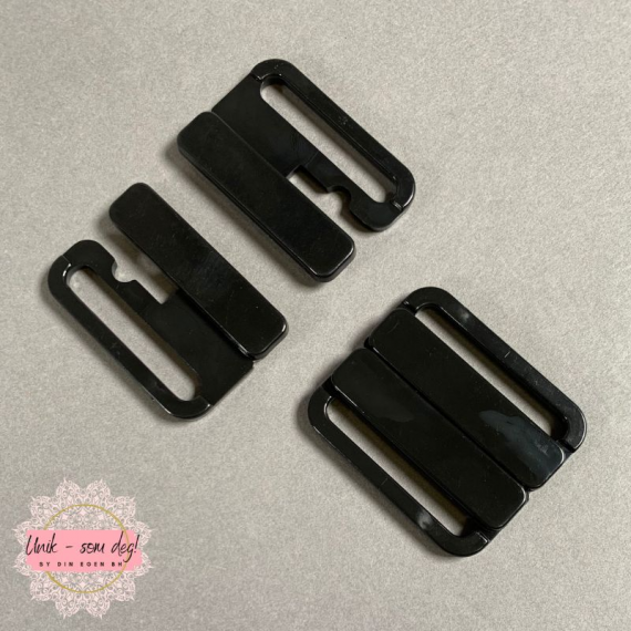 Bikini hekte / klips / lukning 30mm plast | Sy din egen BH og Bikini