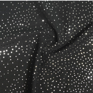 Glitter stretch mesh