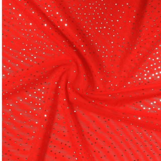 Glitter stretch mesh
