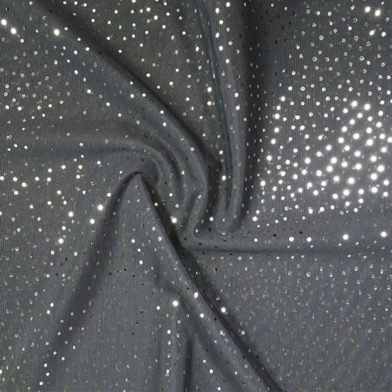 Glitter stretch mesh