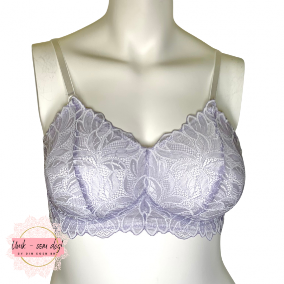 Sweet sixteen Bralette full blonde - Hvit striper