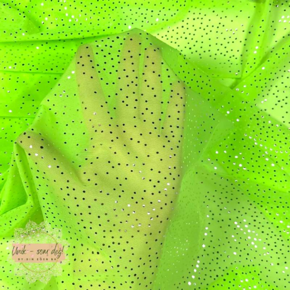 Glitter stretch mesh