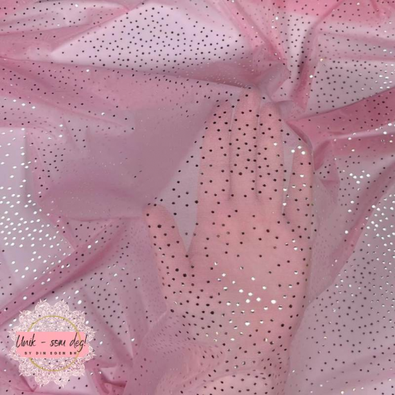 Glitter stretch mesh