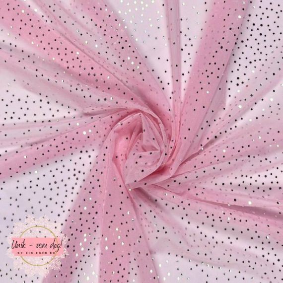 Glitter stretch mesh