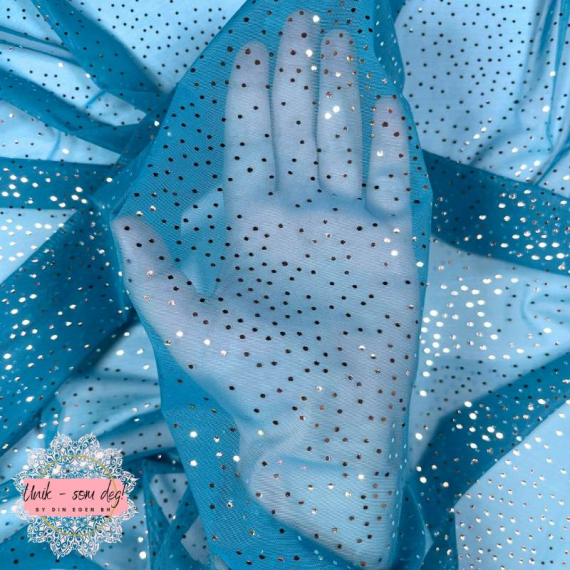Glitter stretch mesh