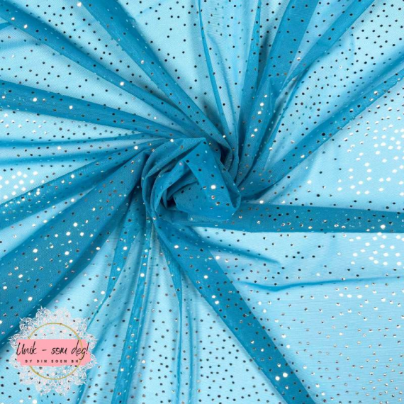 Glitter stretch mesh