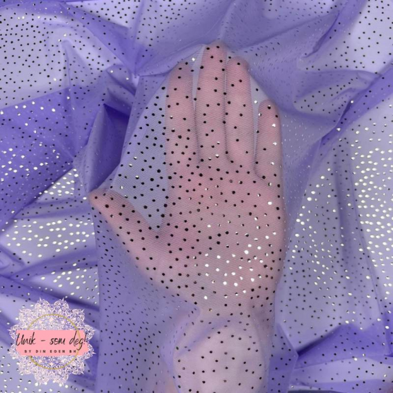 Glitter stretch mesh