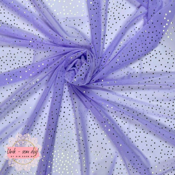 Glitter stretch mesh