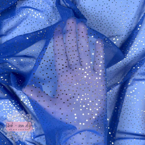 Glitter stretch mesh