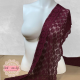 Blonde 29 cm - wine med blomster