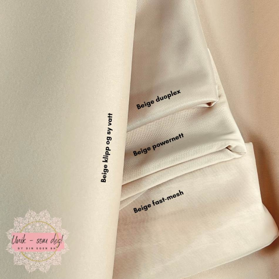Klipp og sy-vatt: Beige