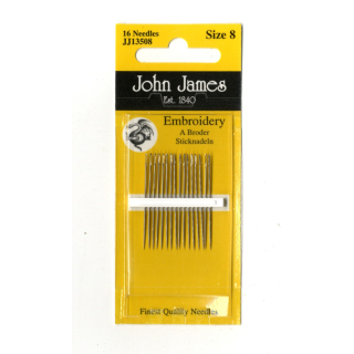 JJ håndbroderinwgsnåler s 8