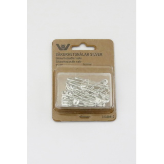 Sikkerhetsnåler sølv 32 stk