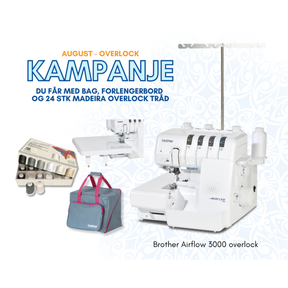 Airflow 3000 Overlock, med elektronisk lufttreing