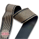 Linnings strikk 25mm LOVE | sort og hvit