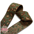 Linnings strikk 40 mm - brun leopard