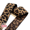 Linnings strikk 40 mm - brun og sort leopard
