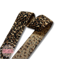 Linnings strikk 43 mm - sort og beige leopard