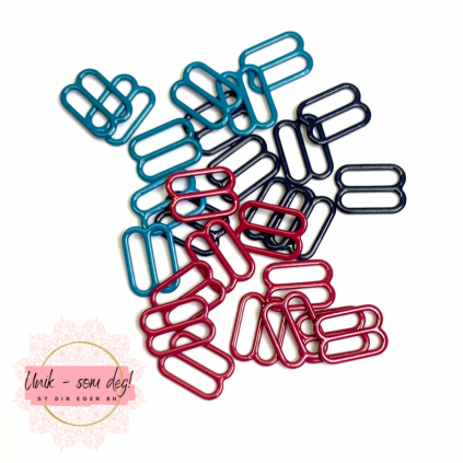Skyvestykker til stropper 12 mm | Flere farger | Sy BH