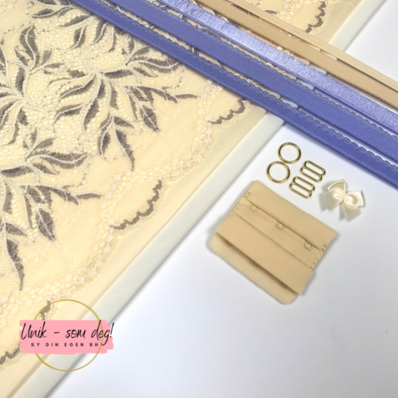 BH-sett med blonde | Lavendelblader | Sy din egen BH