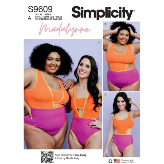 Simplicity 9609 badedrakt | Madalynne | Sy din egen badedrakt