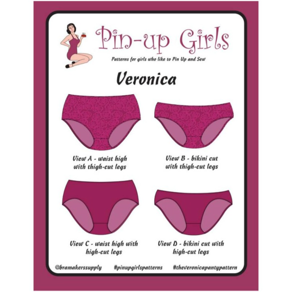 Veronic Basic Truse Mønster - PinUp Girl