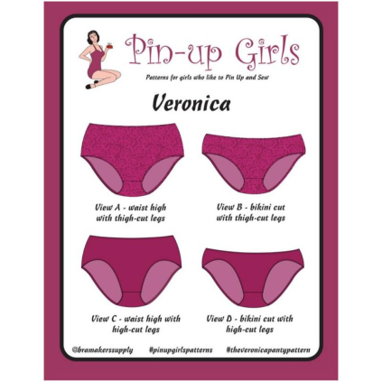 Veronic Basic Truse Mønster - PinUp Girl