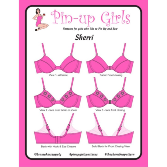 Sherri BH mønster - Pin-Up Girl mønster - Sy BH