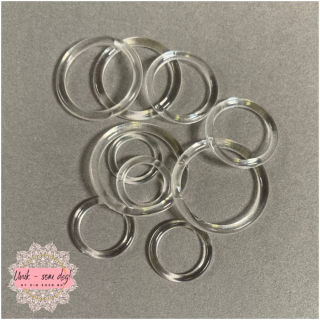 Plastikkringer blank | 10, 12, 15, 18, 20 mm