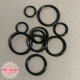 Plastikkringer sort | 10, 12, 15, 18, 20 mm