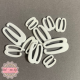 Plastikk G-hekte hvit | 10, 12, 15, 18, 20 mm
