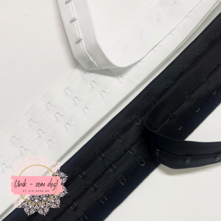 Hektebånd med 3 rader til korsett