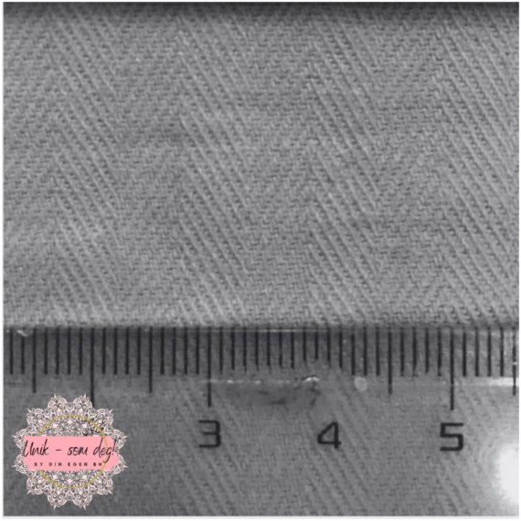 Coutil svart - korsettstoff