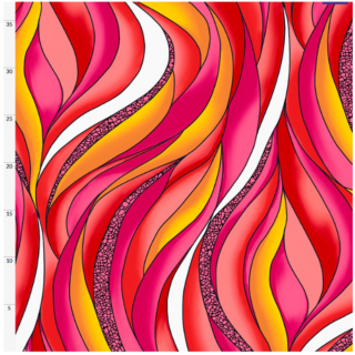 Carusel rød/rosa - badetøy