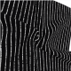Sort med sølv striper
