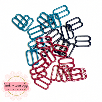 Skyvestykker til stropper 12 mm | Flere farger | Sy BH