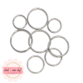 Metallringer sølv | 12, 15, 18, 20 mm