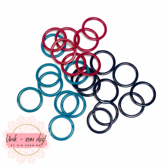 12 mm Ringer til stropper | flere farger